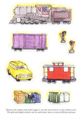 Train Sticker Activity Book For Toddlers Reusable Railroad Stickers Train Lovers