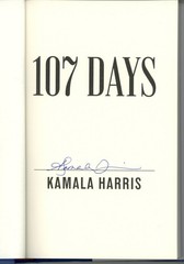 Kamala Harris Signed Book – 107 Days