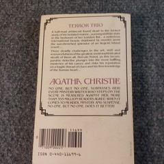 Vintage Agatha Christie Paperback Book Lot of 4 Poirot Mysteries Dell 60s 70s