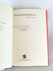 THE ESSENTIAL RUMI by Jalal Al-Din Rumi Hardcover Edition *Like New*