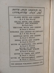 CLASSIC MYTH AND LEGEND by A. R. Hope Moncrieff -Large Volume, Rare, Beautiful