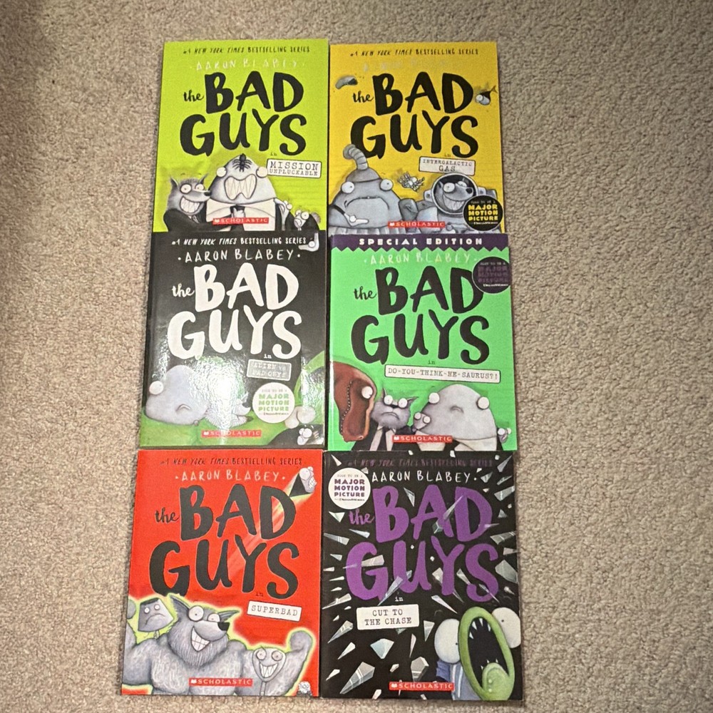 The Bad Guys Ser. Lot of 6 PB Special Edition Ages 9-12 READ DESCRIPTION