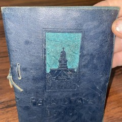 1930 Penn State Leather Book 6” X 4” Hand Made Vintage 30ish Pages