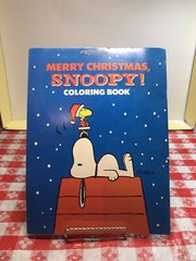 Merry Christmas Snoopy Coloring Book 1979 Used And Some Coloring 11 Inches X 8