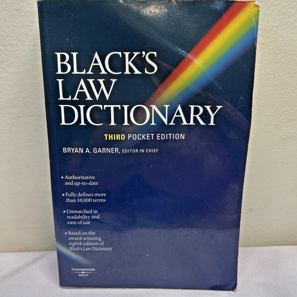 Black’s Law Dictionary (Pocket), 3rd Edition – Paperback