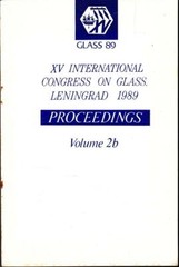 9 GLASS ’89 Books XVth International Congress on Glass Leningrad, Technical Text