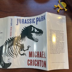 Jurassic Park – Michael Crichton (Hardcover) First Edition/Print, 1st/1st, VG
