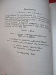 KARMABUSTERS: THREE SPIRITUAL TOOLS FOR INITIATES By Harold Klemp SC 2007 EUC