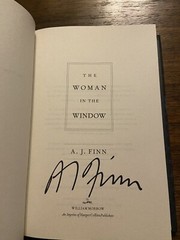 SIGNED The Woman in the Window By A.J. Finn 1st Printing First Edition 2018 HCDJ