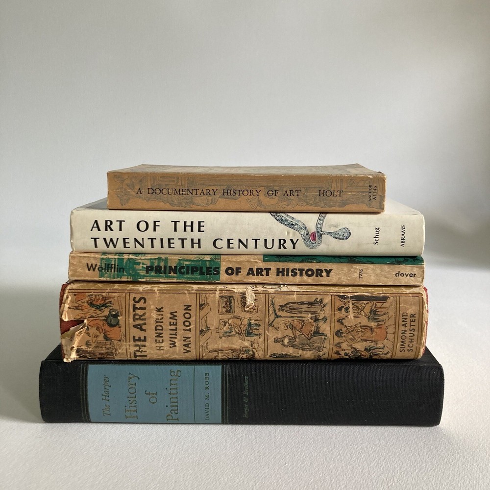 Set of 5 Art History Books, 1930s to 1960s Editions,