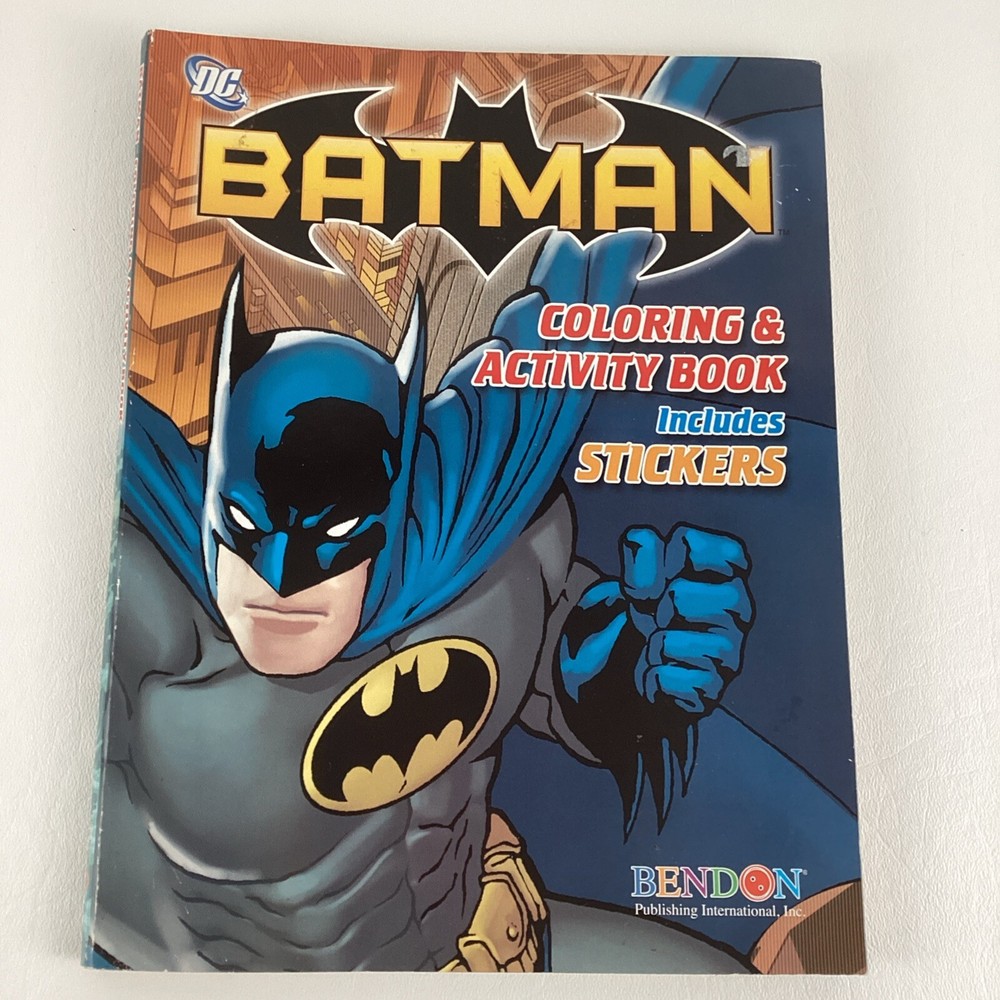DC Comics Batman Coloring Activity Book Stickers Puzzle Mazes Super Hero Bendon
