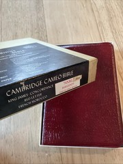 Cambridge Cameo KJV King James Ver Bible Genuine French Morocco Leather 74XRL