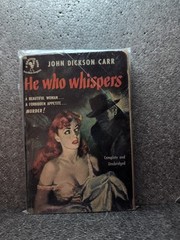 2 Vintage Bantam Book 896 He Who Whispers John Dickson Carr Haunting Murder Used
