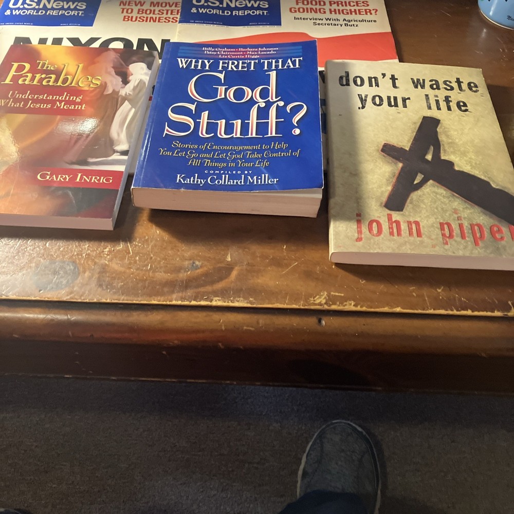 Three Softback Books The Parables Don’t Waste Your Life By John Piper ￼