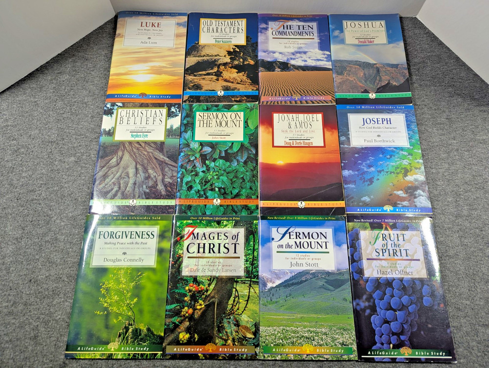 A LifeGuide Bible Study Lot of 12 Study Guides, Christian Living, Sermons