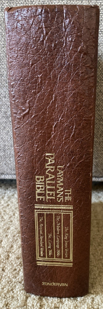 The Layman’s Parallel Bible KJV, MLB, TLB, RSV 1973 Zondervan Hardcover