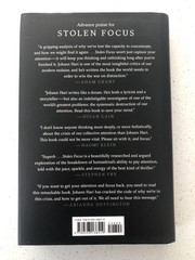 Stolen Focus: Why You Can’t Pay Attention–And How t… by Hari, Johann Hardback