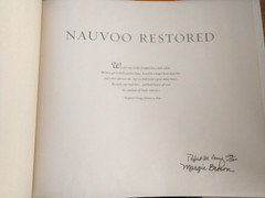 Nauvoo Restored A Photographic Memorial Limited Edition Deluxe Signed Numbered