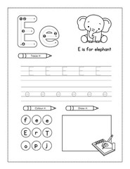 DIGITAL CONTENT – Alphabet Preschool Color Kids-Activity-Book 120 Pages