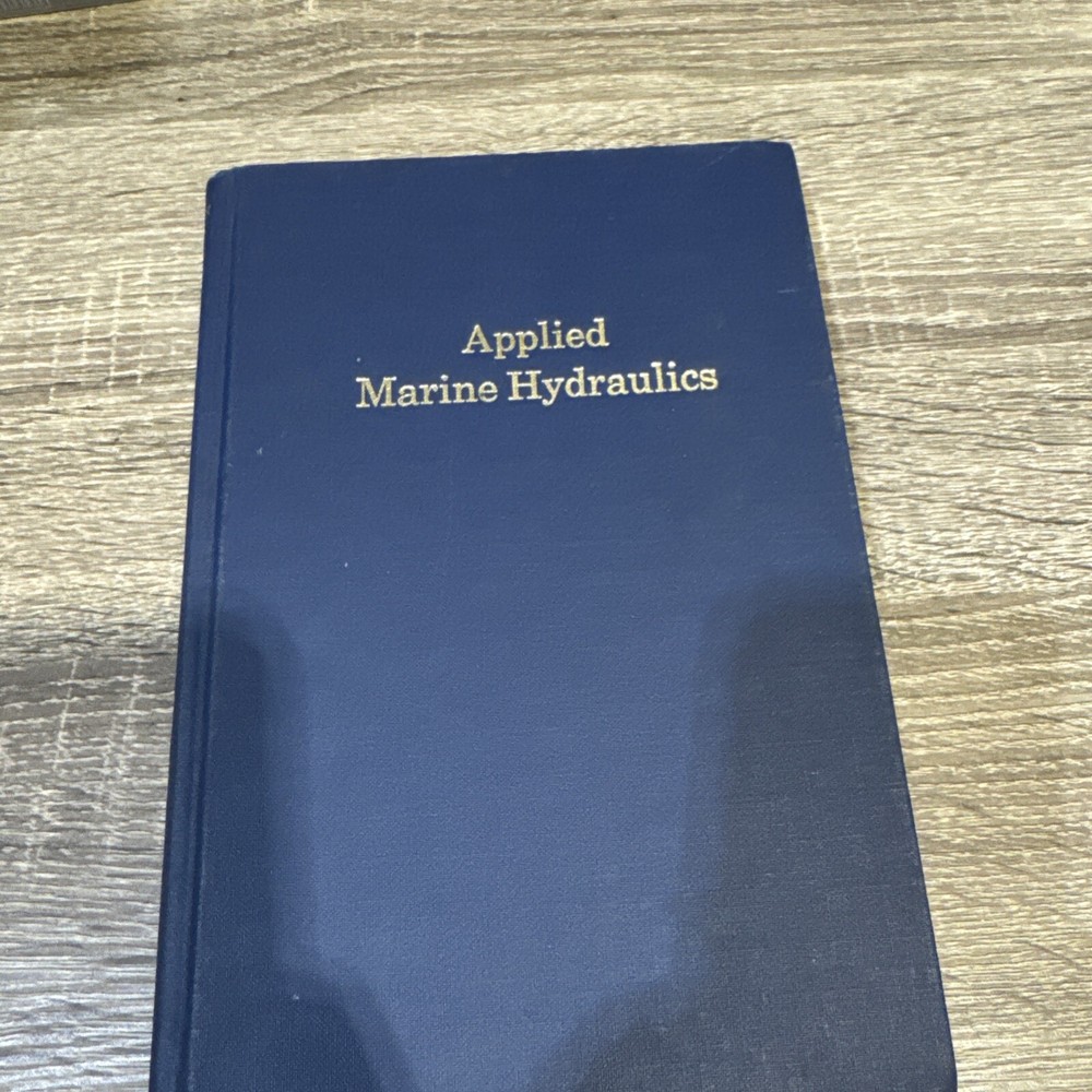 RARE Vintage Applied Marine Hydraulics by Stutman, Perry A. 1988 Hardcover