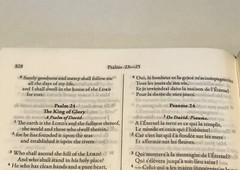French English Parallel Bible,ESV English Standard,Revised Segond Colombe Black