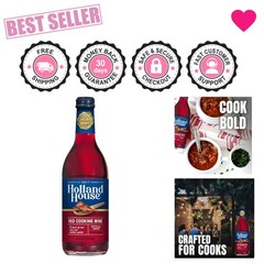 Elevate Your Dishes with 16 FL OZ Red Cooking Wine – Gluten-Free & Vegetarian