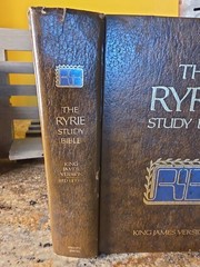 The Ryrie Study Bible King James Version 1978 Hardcover Colored Maps Red Letter