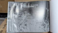 Monster Hunter Illustrations 3 Art Book Hardcover Capcom Udon (Water Damage)