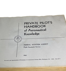 1965 Private Pilots Handbook AC 61-23 Aeronautical Knowledge 174 Pages Pre-owned