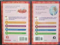 Cinderella Little Mermaid Lot of 2 Scholastic Reader Level 2 Paperbacks Ages 4-8