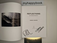 SIGNED Reflections : On Cinematography by Roger Deakins with event photos/flyer