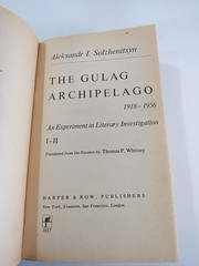 The Gulag Archipelago by Akesander I. Solzhenitsyn Vintage 1974 Paperback 1st Ed