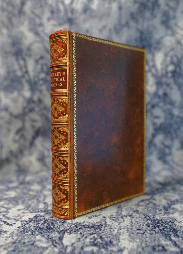 [Sh12] Fine Binding Riviere, 1935 Oxford Press Gilt, Shelley’s Poetical Works
