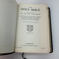 Cambridge Cameo KJV Bible Indexed Red-Letter French Morocco Leather