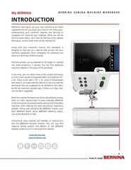 BERNINA Mastery Workbook Set Embroidery, Sewing, Presser Feet 880 790 770 500…