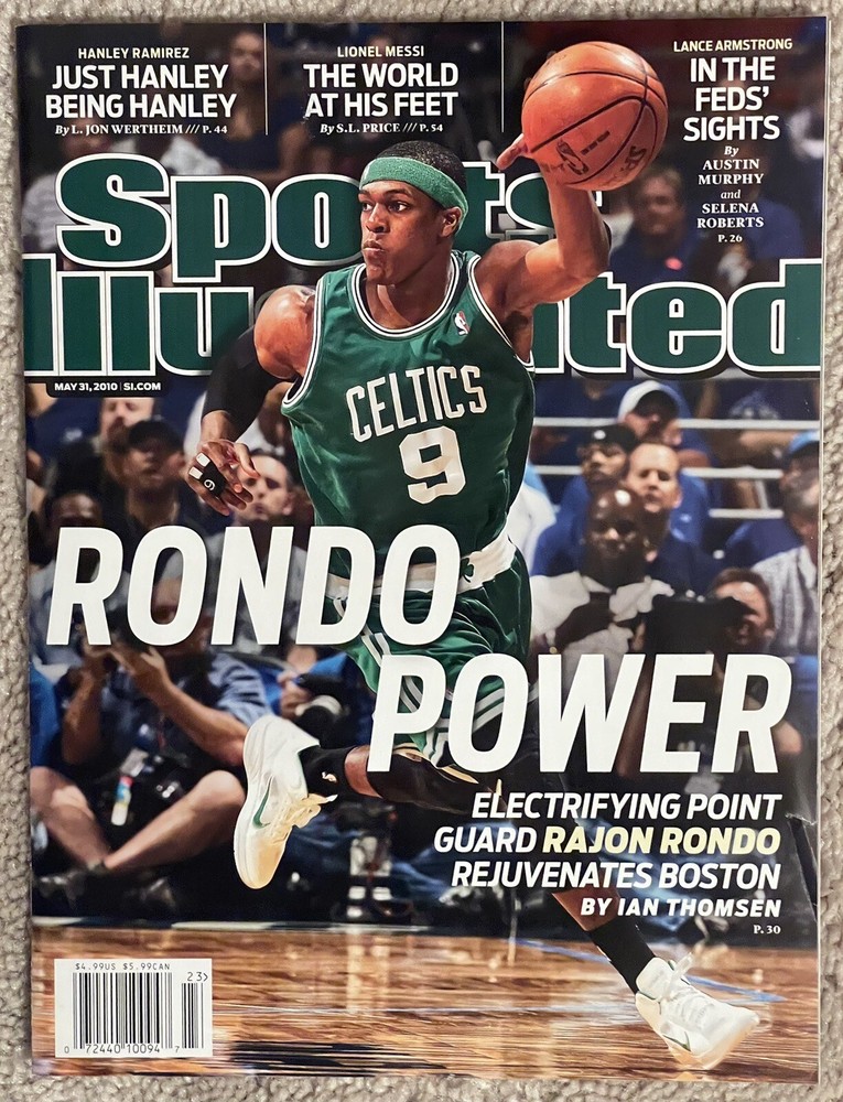SPORTS ILLUSTRATED MAGAZINE RAJON RONDO POWER NBA BOSTON CELTICS-NO LABEL