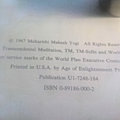 BHAGAVAD GITA: Maharishi Yogi NEW DELUXE GILT HB 0891860002 371 Pages SEE PHOTOS
