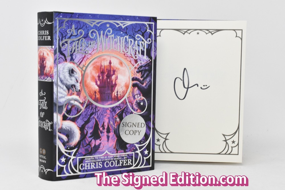 ✎SIGNED 1/1✎ A Tale of Witchcraft AUTOGRAPHED Chris Colfer NEW