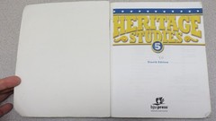 Lot of 2 – Heritage Studies 5 – Fourth Edition BJU – Activity Manual & textbook