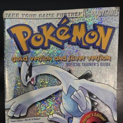 Pokemon Gold and Silver Strategy Guide Brady Games 2000 Holographic Cover