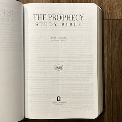 NKJV Prophecy Study Bible – John C. Hagee, editor (Thomas Nelson, 1997) leather