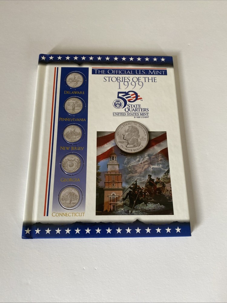 THE OFFICIAL U.S. MINT STORIES OF THE 1999 50 STATE – Vintage Hardcover New