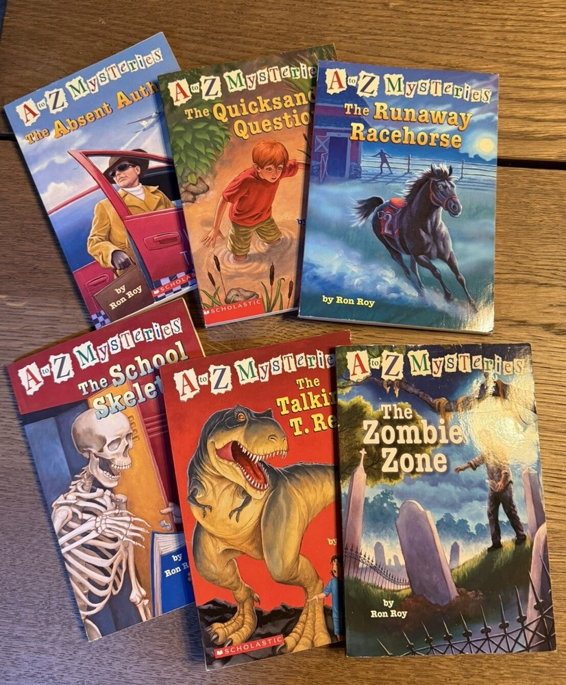 A to Z Mysteries Books by Ron Roy Lot Of 6 Paperback A,Q,R,S,T,Z