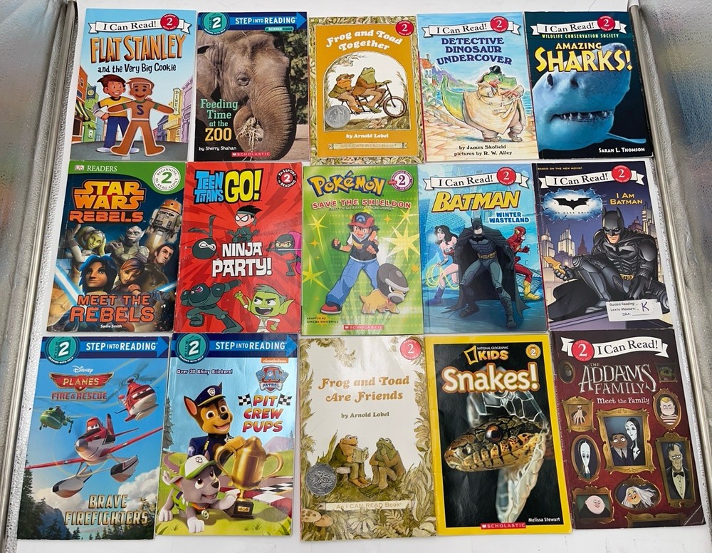 Lot of 10 BOY Level 2 BOOKS RL Ready to I Can Step into Learn Read *RANDOM*