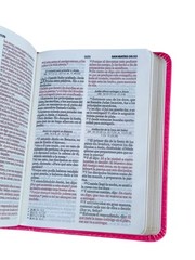 Biblia de Bolsillo RVR,1960 imitacion piel Color fucsia