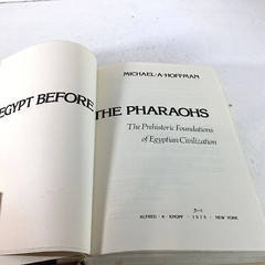 Egypt Before the Pharaohs Michael Hoffman 1979 Stated 1st Ed. HC DJ VG