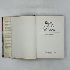 RUSSIA UNDER THE OLD REGIME Richard Pipes 1974 Hardcover Charles Scribner’s Sons