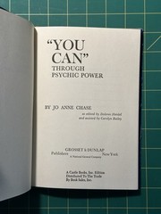 You Can Through Psychic Power by Jo Anne Chase