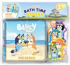 Bluey The Beach Bath Time Books – Activity Books for kids, Bath book, 6 Padd…