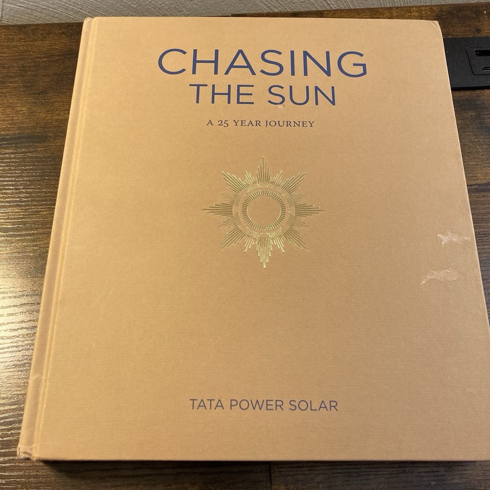 Chasing the Sun Tata Solar Power in India Oversized Coffee Table Book Nice Rare